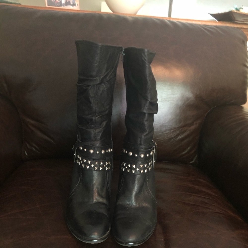 Black Leather Boots